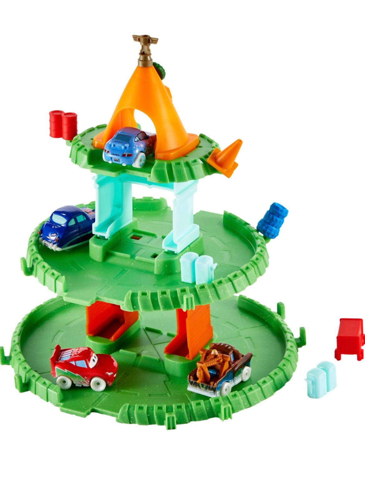 Mattel Disney Pixar Cars Minis Advent Calendar with 4 Mini Cars & 21 P