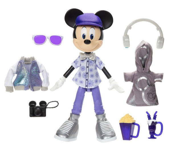 Disney Parks Disney100 Mickey Mouse Doll With Fashion Accessories