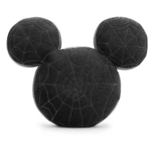 Disney Throw Pillow Mickey Mouse Home Halloween Spiderweb Icon