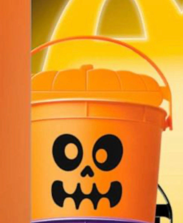 2023 McDonalds Halloween Happy Meal Boo Bucket Skeleton Pail With Lid