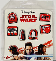 2017 Disney Parks Star Wars The Last Jedi Resistance Disney 6 Pin Booster Set