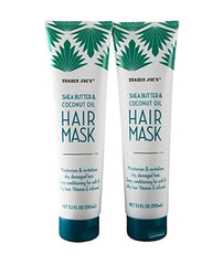 Trader Joe's Shea Butter & Coconut Oil Hair Mask 5.1fl oz 150ml (2 Tubes)