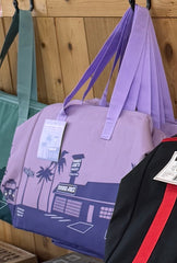 Trader Joe's Large Insulated Tote Reusable Cooler Bag Purple Lavender