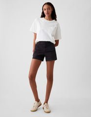 Gap 4" Downtown Khaki Shorts Black