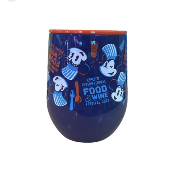 Disney Parks EPCOT Food & Wine 2023 Mickey Minnie Chef Corkcicle Tumbler Cup