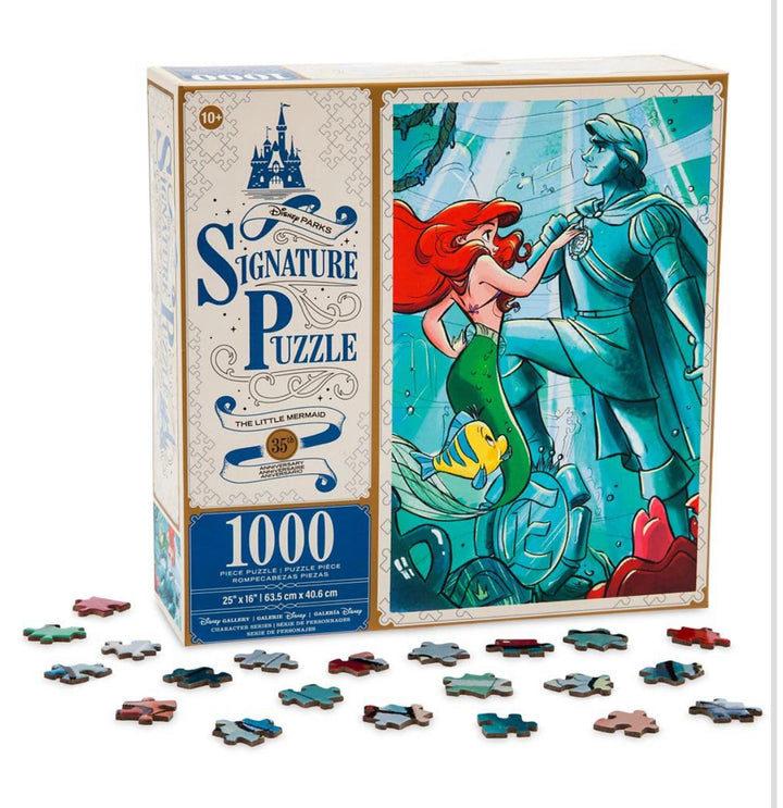 The Little Mermaid 35th Anniversary Disney Parks Signature Puzzle - 1,000 Piece Jigsaw Puzzle Walt – Image 2 | HappilyShoppe