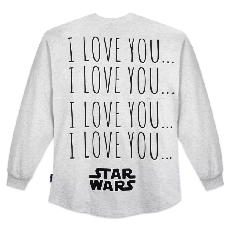 Disney Star Wars ''I Love You'' Spirit Jersey Shirt for Adults XS-XXL