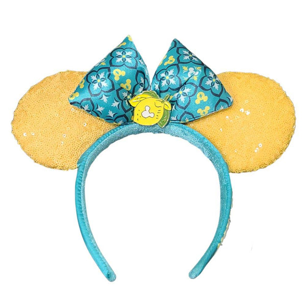 Disney Parks Epcot Saluti Limoncello Italy Minnie Mouse Ears Headband Lemon