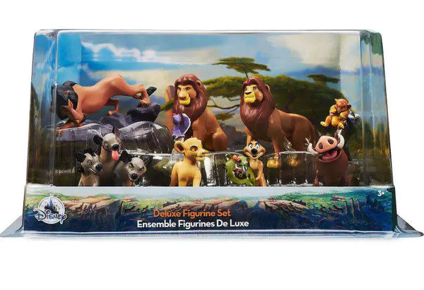 Disney The Lion King Mufasa, 2x Simba, Rafiki, Scar, Pumbaa, Timon & Shenzi, Banzai & Ed Exclusive 8-Piece Deluxe PVC Figure Playset