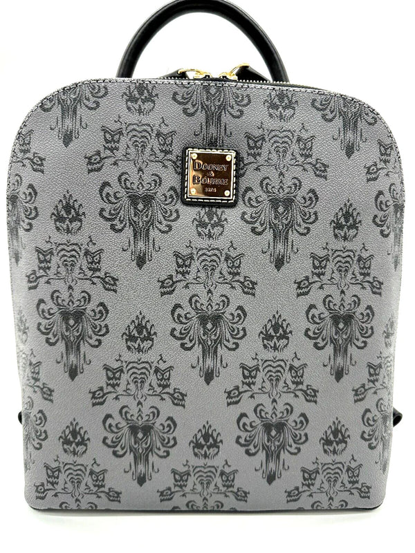 Disney Parks Dooney & Bourke The Haunted Mansion Wallpaper Backpack Bag