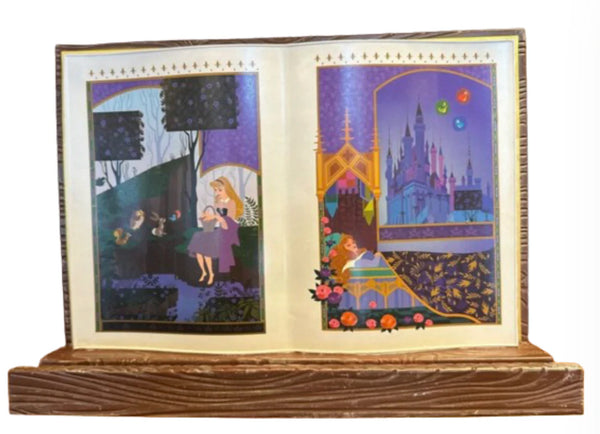 2024 Disney Parks Ashley Taylor Sleeping Beauty Book Reading Stand Art