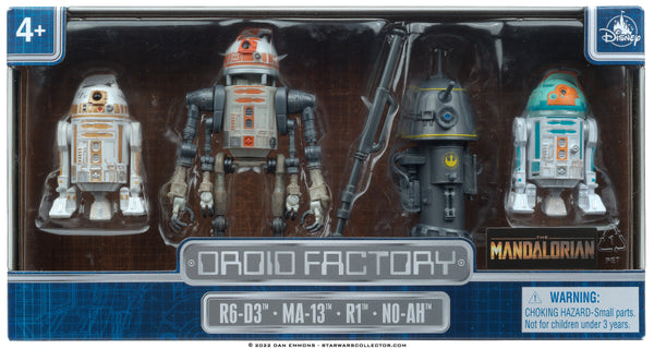 Disney Droid Factory Depot Mandalorian Droids 6-D3, MA-13, R1 & N0-AH