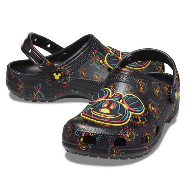 Disney Mickey Mouse Glow-in-the-Dark Halloween Clogs for Adults by Crocs
