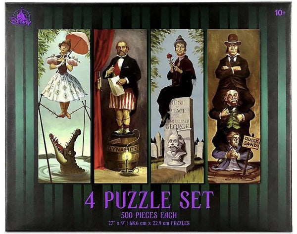 Disney The Haunted Mansion Stretching Portraits 4 Puzzle Set (500-piece each) – Image 1 | HappilyShoppe