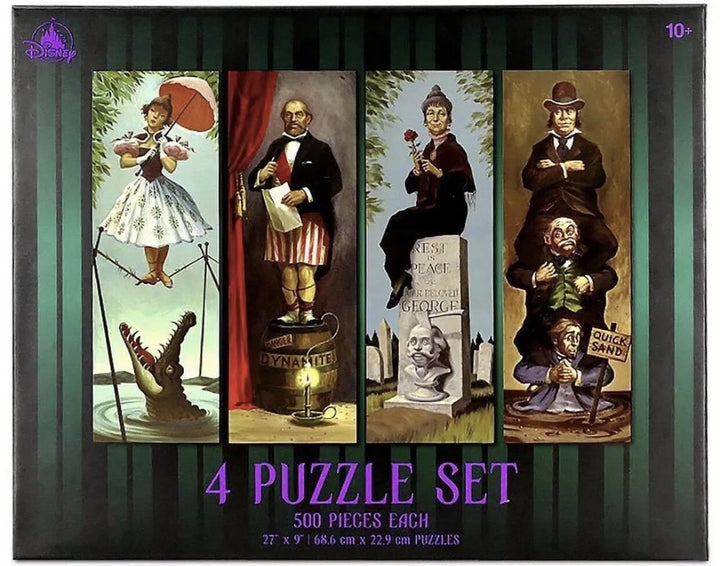 Disney The Haunted Mansion Stretching Portraits 4 Puzzle Set (500-piece each) – Image 1 | HappilyShoppe