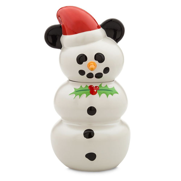 Disney Parks Mickey Mouse Snowman Christmas Cookie Jar