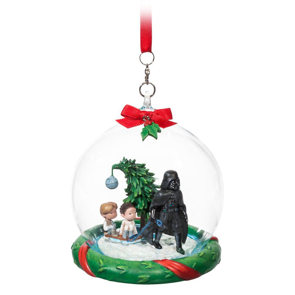 Disney Darth Vader and Family Glass Dome Sketchbook Christmas Ornament – Star Wars