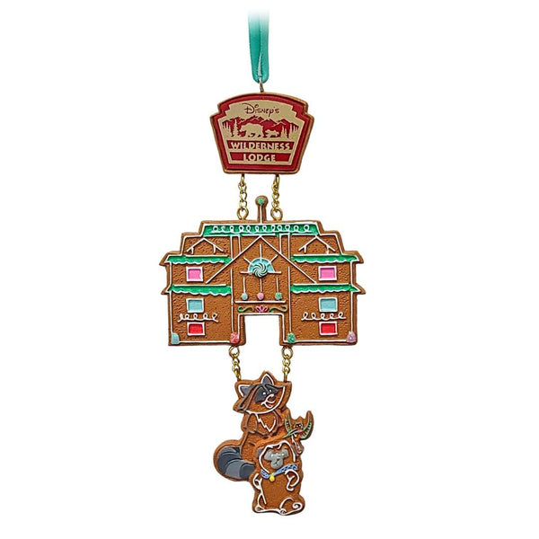 Disney Parks Christmas Ornament Wilderness Lodge Gingerbread House 2023