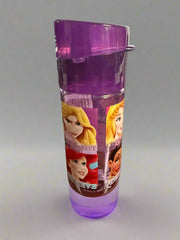 Disney Parks Princess Water Bottle Cup with Lid Purple