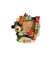 Disney Vacation Club Elf Mickey Christmas Ornament 2"x2" Photo Frame Ornament