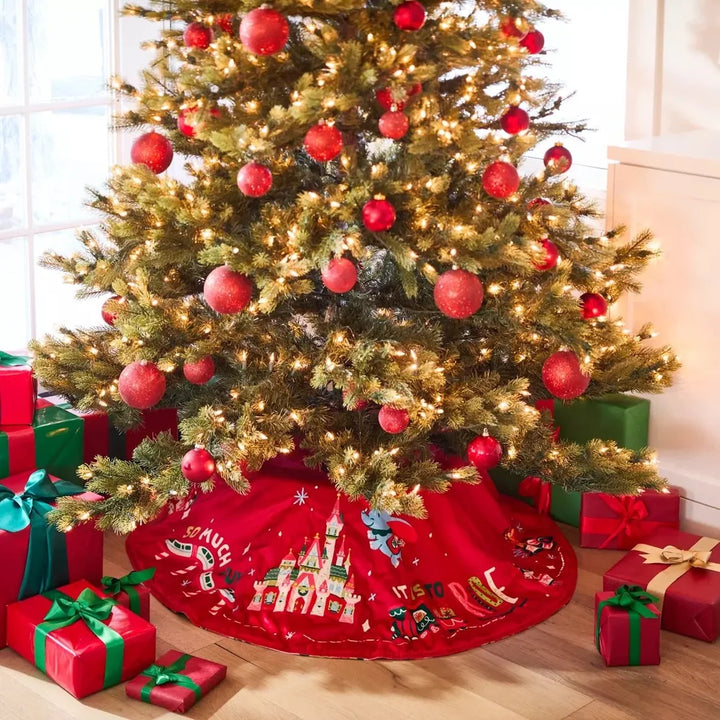Disney Parks Mickey and Friends Fantasyland Castle Holiday Tree Skirt – Image 4 | HappilyShoppe