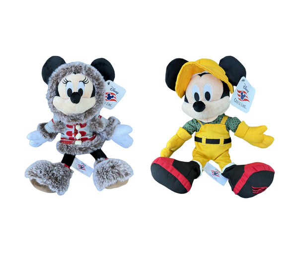 2025 Disney Cruise Line DCL Wonder Alaska Mickey & Minnie Mouse Plush Set