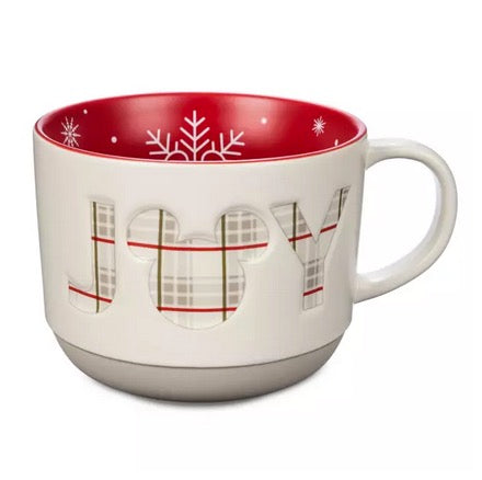 Disney Coffee Mug - Holiday Mickey Mouse Icon JOY – Image 1 | HappilyShoppe