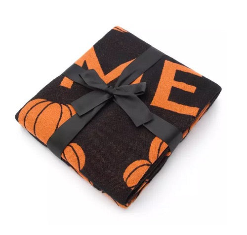 Disney Parks Home Halloween Mickey Mouse Pumpkin Throw Blanket – Image 6 | HappilyShoppe