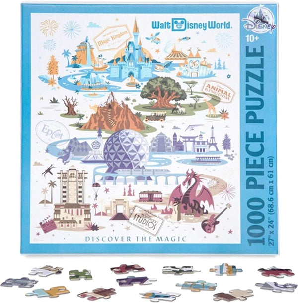 Walt Disney World Discover the Magic 1000 piece Puzzle Four Parks – Image 1 | HappilyShoppe