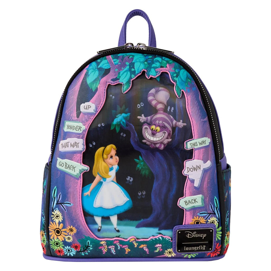 Loungefly Disney Alice In Wonderland Dark Forest Lenticular Mini Backpack