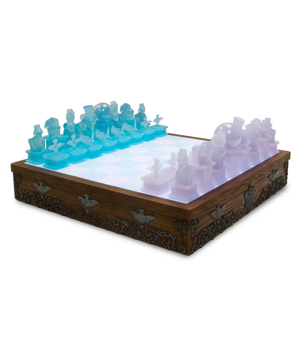 Disney Parks Haunted Mansion Chess Set Light-Up Chessboard Hatbox Leota – Image 1 | HappilyShoppe