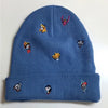 Disney Parks Beanie Winter Hat Ski Cap with Embroidered Characters OS Blue – Image 1 | HappilyShoppe