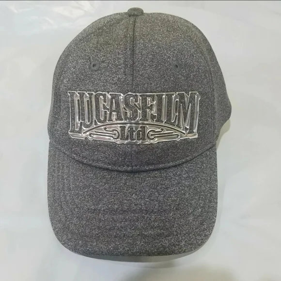 Disney Parks Lucasfilm Logo Adult Baseball Cap Gray Fitted – Image 1 | HappilyShoppe