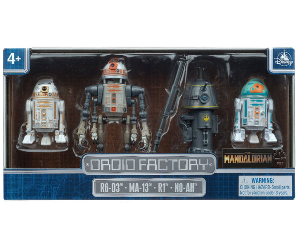 Disney Droid Factory Depot Mandalorian Droids 6-D3, MA-13, R1 & N0-AH – Image 1 | HappilyShoppe