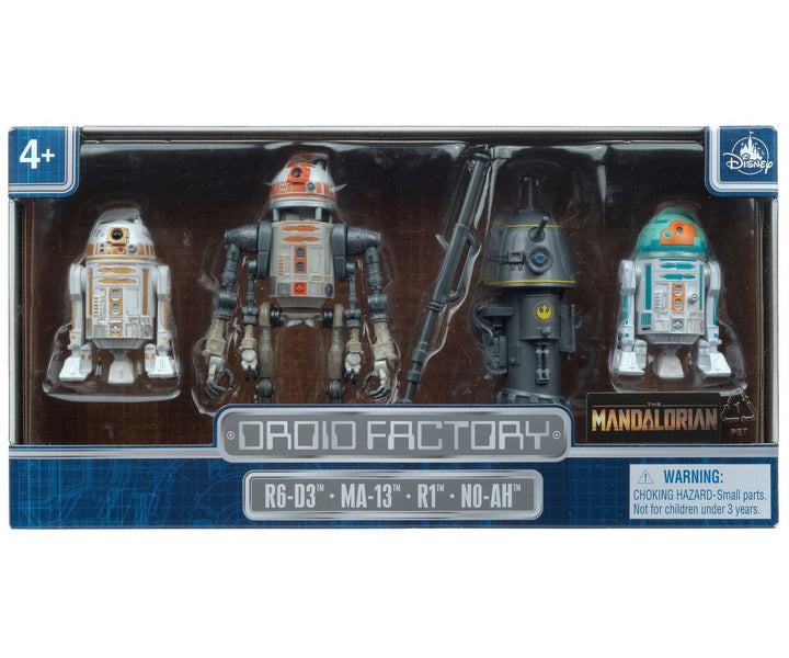 Disney Droid Factory Depot Mandalorian Droids 6-D3, MA-13, R1 & N0-AH – Image 1 | HappilyShoppe