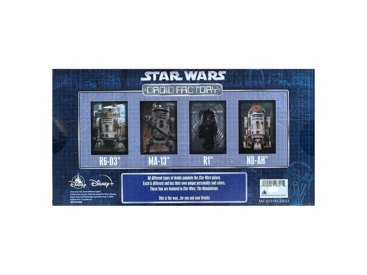 Disney Droid Factory Depot Mandalorian Droids 6-D3, MA-13, R1 & N0-AH – Image 2 | HappilyShoppe
