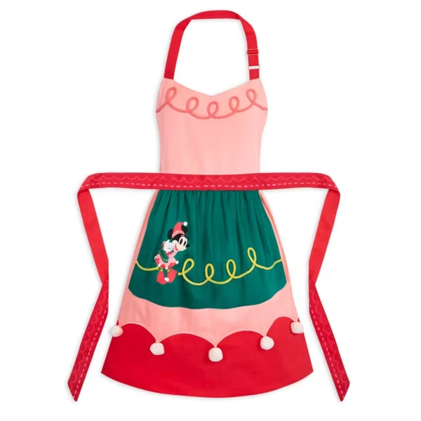 Disney Parks Minnie Mouse Christmas Holiday Apron – Image 1 | HappilyShoppe