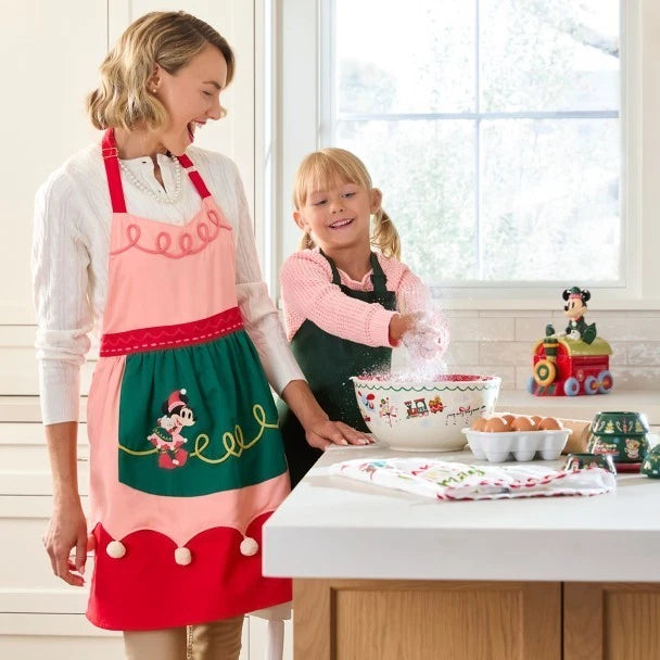 Disney Parks Minnie Mouse Christmas Holiday Apron – Image 2 | HappilyShoppe
