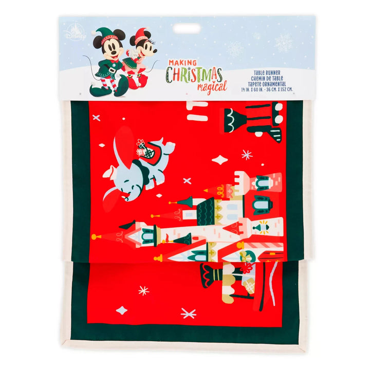 Disney Parks Fantasyland Castle Christmas Reversible Table Runner – Image 2 | HappilyShoppe