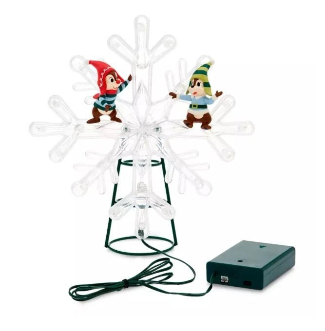 Disney Parks Chip 'n Dale Light-Up Holiday Christmas Tree Topper – Image 2 | HappilyShoppe
