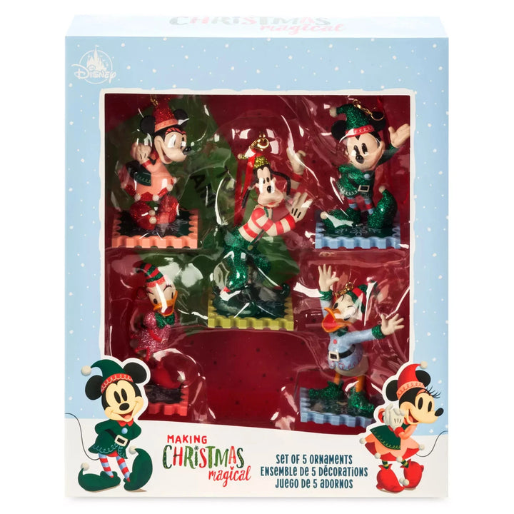 Disney Parks Making Christmas Magical Sketchbook Ornaments Set of 5 – Image 1 | HappilyShoppe