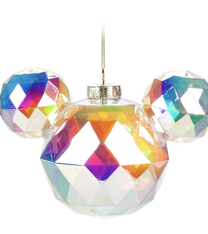 Disney Parks Mickey Mouse Icon Glass Ornament - Geodesic – Image 1 | HappilyShoppe