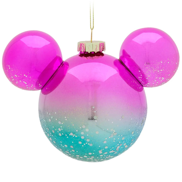 Disney Parks Mickey Mouse Icon Glass Ball Sketchbook Ornament Ombre – Image 1 | HappilyShoppe