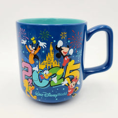 2025 Walt Disney World Parks Mickey Friends Ceramic Coffee Mug Fireworks Minnie