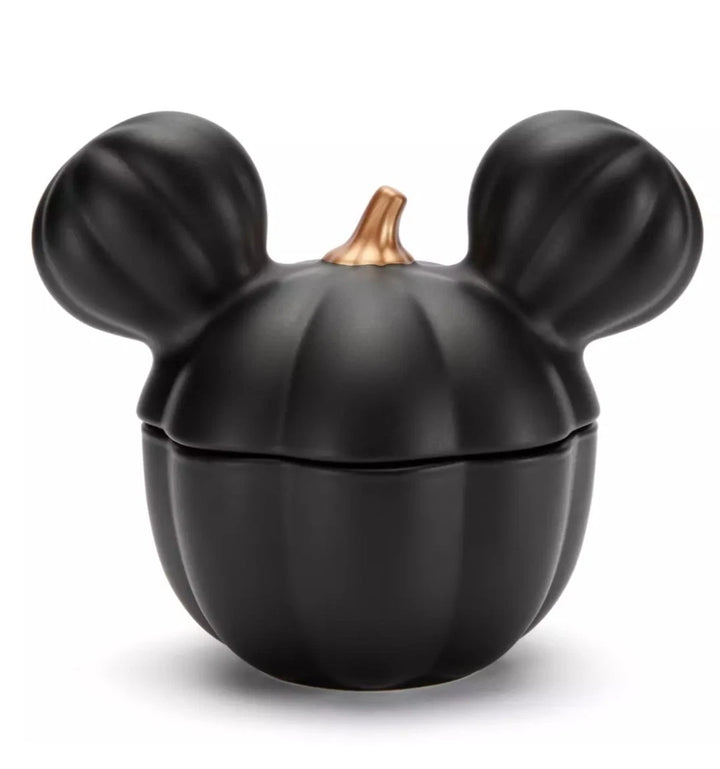 Disney Parks 2025 Home Halloween Mickey Mouse Ear Ceramic Pumpkin Bowl Jar – Image 2 | HappilyShoppe