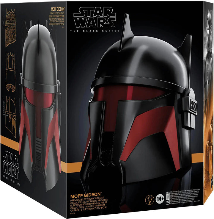 Star Wars The Black Series Moff Gideon Premium Electronic Helmet BY HASBRO – Image 2 | HappilyShoppe