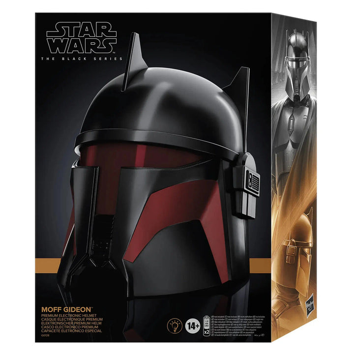 Star Wars The Black Series Moff Gideon Premium Electronic Helmet BY HASBRO – Image 3 | HappilyShoppe