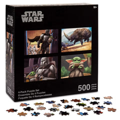 Star Wars Mandalorian Grogu Yoda 4-Pack Puzzle Set 500 Pieces – Disney Parks