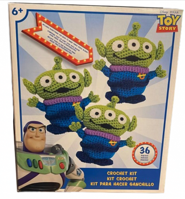 Disney Parks Pixar Toy Story Alien Plush Set Of 3 Crochet DIY Kit
