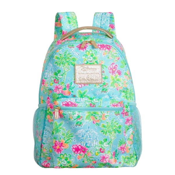Disney Parks Collection x Lilly Pulitzer Bahia Backpack Blue Ibiza OS